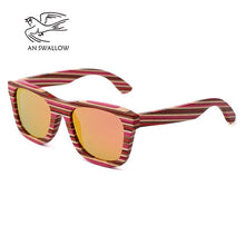 Load image into Gallery viewer, AN SWALLOW  Retro Wood Sunglasses Men Bamboo Sunglass Women Brand Design Sport Gold Mirror Sun Glasses gafas de sol mujer