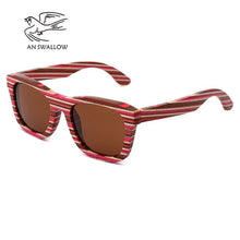 Load image into Gallery viewer, AN SWALLOW  Retro Wood Sunglasses Men Bamboo Sunglass Women Brand Design Sport Gold Mirror Sun Glasses gafas de sol mujer