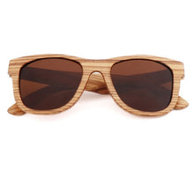 Load image into Gallery viewer, AN SWALLOW zebra wooden sunglasses mens sunglasses polarized uv400 handmade bamboo sunglasses retro sun glasses for women mens