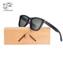 Load image into Gallery viewer, AN SWALLOW BRAND DESIGN Men Sunglasses Bamboo Sunglasses Handmade Wooden Frame Polarized Mirror Lens Classic Gafas de sol UV400