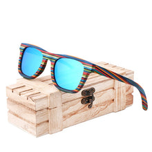 Load image into Gallery viewer, AN SWALLOW Polarized Wooden Sunglasses Men Bamboo Sun Glasses Women Brand Designer Original Wood Glasses Oculos de sol masculino