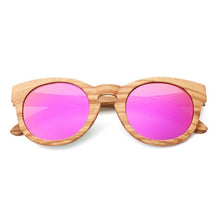 Load image into Gallery viewer, AN SWALLOW natural zebra wood sun glasses for women fashion 2019 luxury retro polarized designer sunglasses gafas de sol mujer