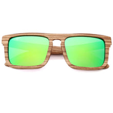 Load image into Gallery viewer, AN SWALLOW  Zebra wood 100% wooden polarized wooden sunglasses men's retro oculos UV glasses ladies bamboo gift box glasses