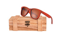Load image into Gallery viewer, AN SWALLOW New Red Wood Wood Sunglasses Women Wooden glasses for Ladies With Bamboo Box  red wood sunglasses women UV400 QB3040