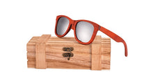Load image into Gallery viewer, AN SWALLOW New Red Wood Wood Sunglasses Women Wooden glasses for Ladies With Bamboo Box  red wood sunglasses women UV400 QB3040