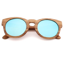 Load image into Gallery viewer, AN SWALLOW  2018 polarized zebra wood glasses handmade vintage wooden frame male driving sunglasses cool polarized sunglasses