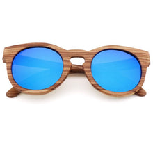 Load image into Gallery viewer, AN SWALLOW  2018 polarized zebra wood glasses handmade vintage wooden frame male driving sunglasses cool polarized sunglasses