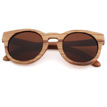Load image into Gallery viewer, AN SWALLOW  2018 polarized zebra wood glasses handmade vintage wooden frame male driving sunglasses cool polarized sunglasses