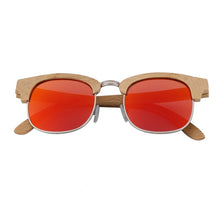 Load image into Gallery viewer, AN SWALLOW New fashion retro bamboo Sunglasses half frame frame fashion simple polarized UV400 Ladies Sunglasses