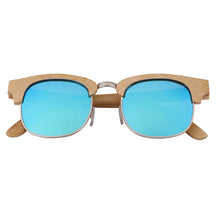 Load image into Gallery viewer, AN SWALLOW New fashion retro bamboo Sunglasses half frame frame fashion simple polarized UV400 Ladies Sunglasses