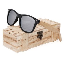 Load image into Gallery viewer, AN SWALLOW Beech Wood Men Sunglasses Polarized Wooden Sun Glasses for Women Blue Green Lens Handmade Fashion Brand Cool UV400